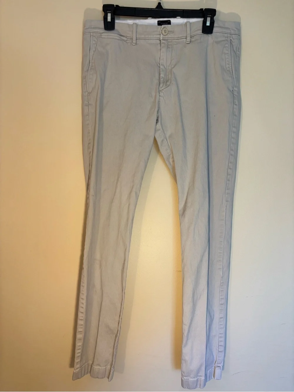 Men's Light Beige Stretch Chino Jeans